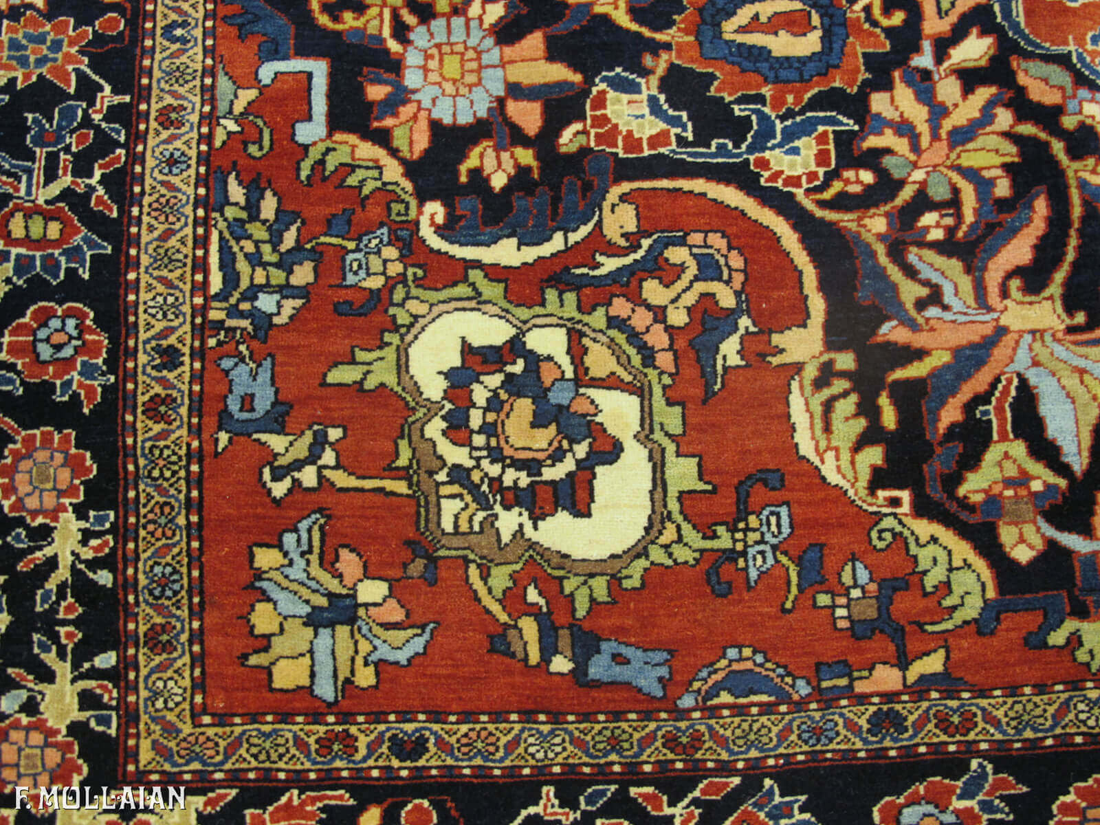 Antique Persian Saruk Farahan Rug n°:95913257